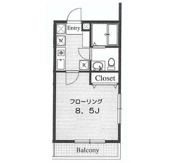 東京都中野区中野５丁目 賃貸マンション 1K