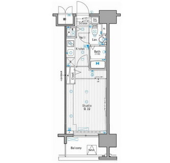 東京都江東区新大橋２丁目 賃貸マンション 1K