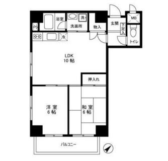 東京都江戸川区平井５丁目 賃貸マンション 2LDK