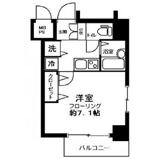 東京都台東区鳥越２丁目 賃貸マンション 1K