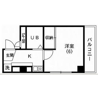 東京都文京区後楽２丁目 賃貸マンション 1K