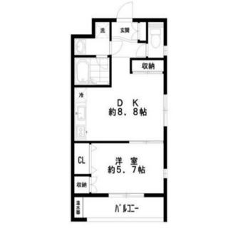 東京都武蔵野市中町２丁目 賃貸マンション 1DK