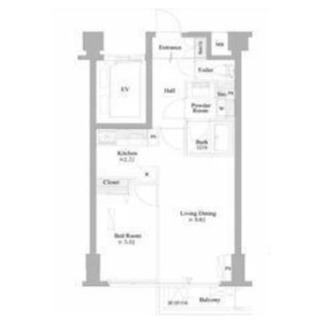 東京都新宿区南町 賃貸マンション 1LDK