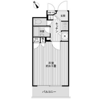 東京都新宿区上落合３丁目 賃貸マンション 1K