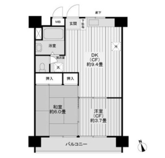 東京都杉並区上荻２丁目 賃貸マンション 2DK