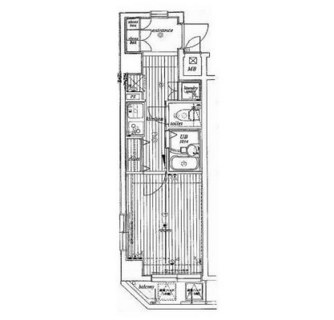 東京都新宿区新小川町 賃貸マンション 1K