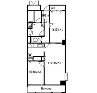 東京都新宿区新小川町 賃貸マンション 2LDK