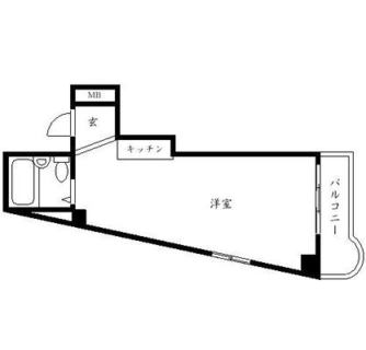 東京都千代田区飯田橋２丁目 賃貸マンション 1R